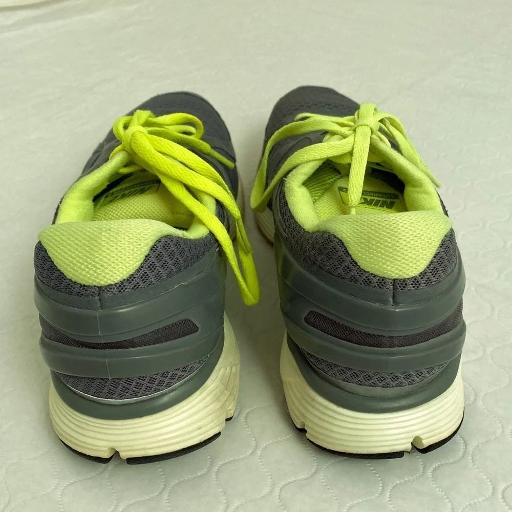 Nike Lunar Eclipse 2 gray and yellow running sneakers